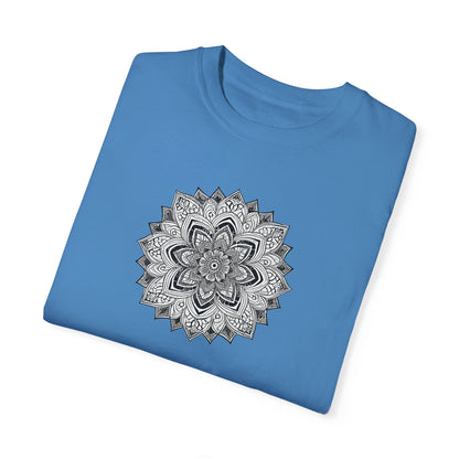 Women's Black and White Mandala Tee