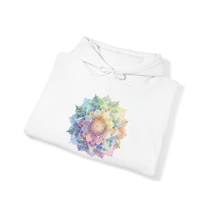 Women's Multicolor Pastel Mandala Pullover Hoodie