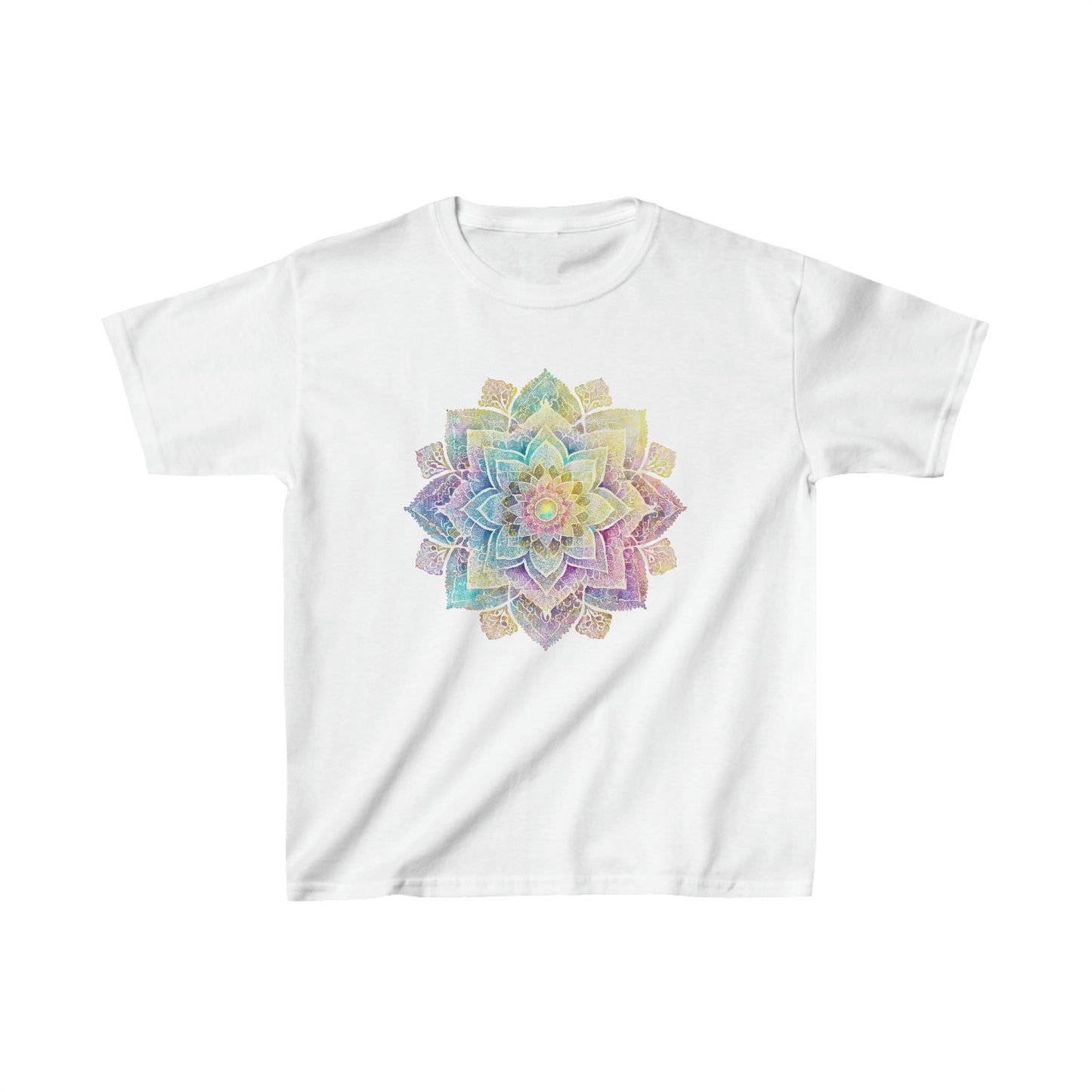 Kid's Multicolor Pastel Mandala Tee