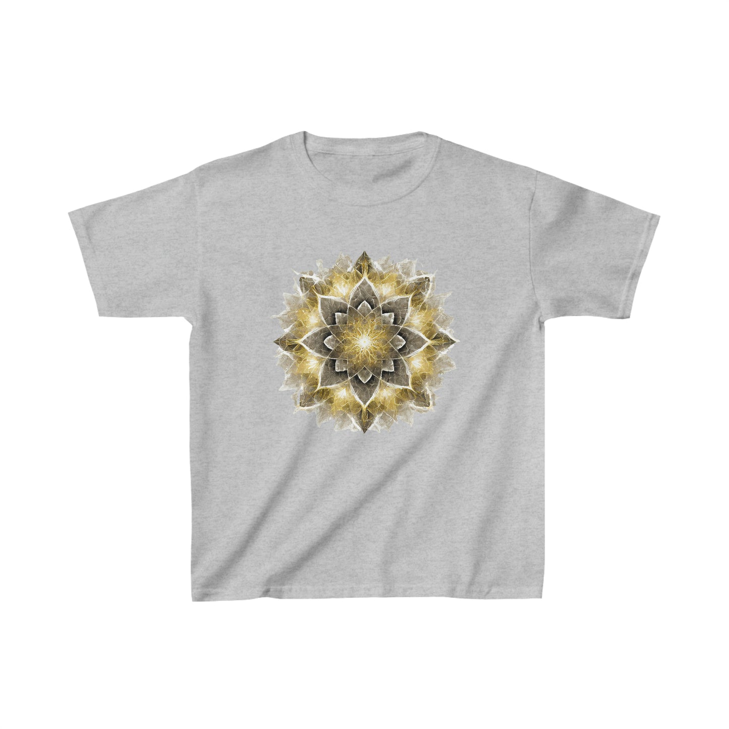 Kid's Black and Gold Mandala Tee