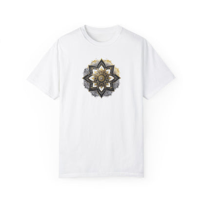 Men's Black and Gold Mandala Tee