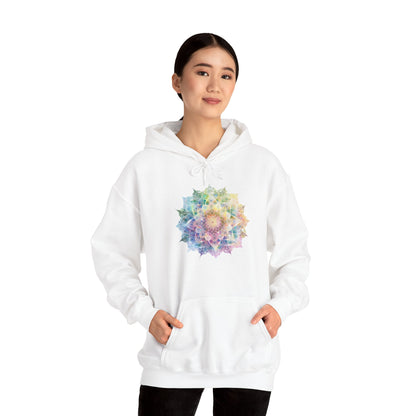 Women's Multicolor Pastel Mandala Pullover Hoodie