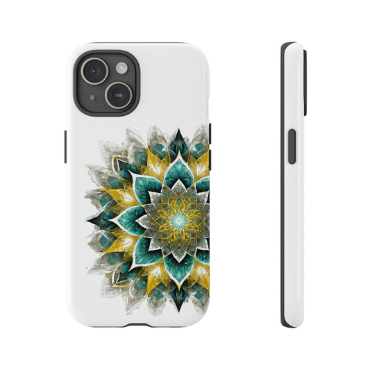 Teal and Yellow Mandala Tough Case