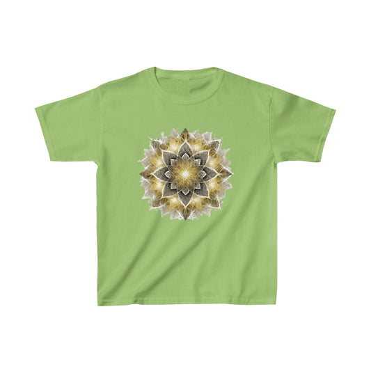 Kid's Black and Gold Mandala Tee