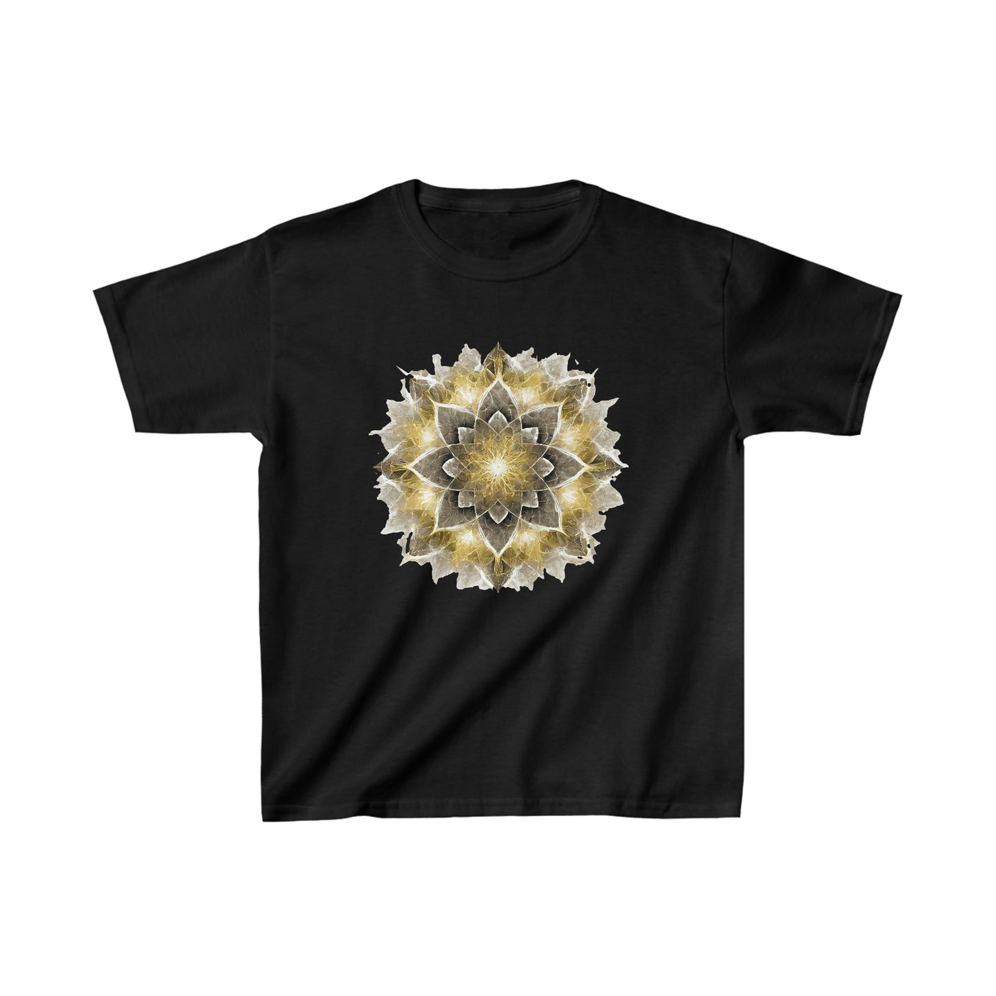 Kid's Black and Gold Mandala Tee