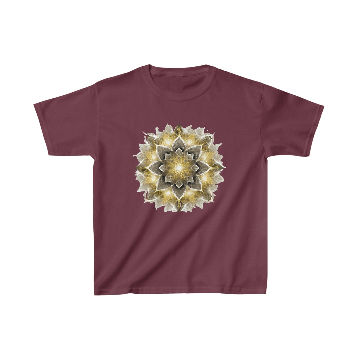 Kid's Black and Gold Mandala Tee