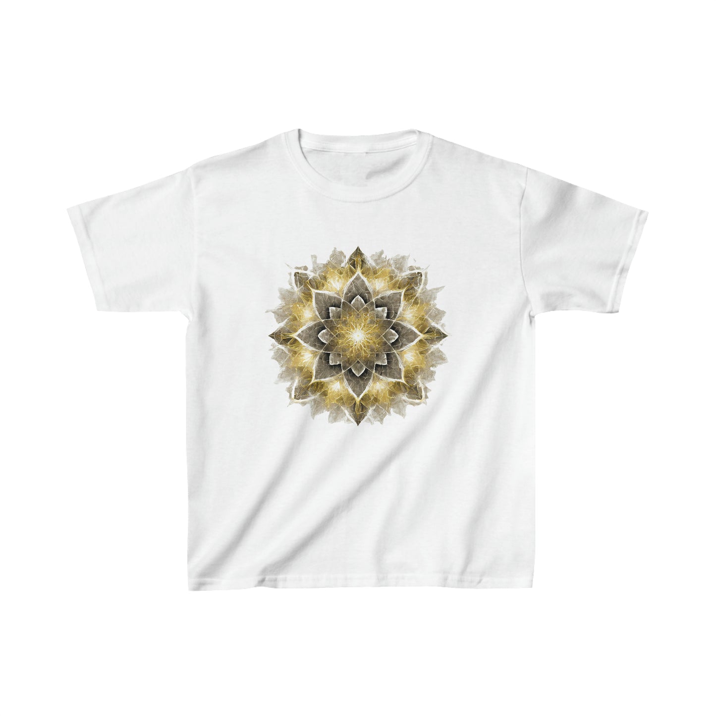 Kid's Black and Gold Mandala Tee