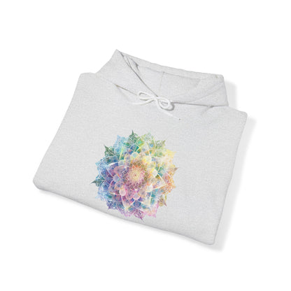 Women's Multicolor Pastel Mandala Pullover Hoodie