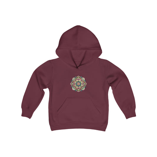 Kid's Multicolor Mandala Pullover Hoodie