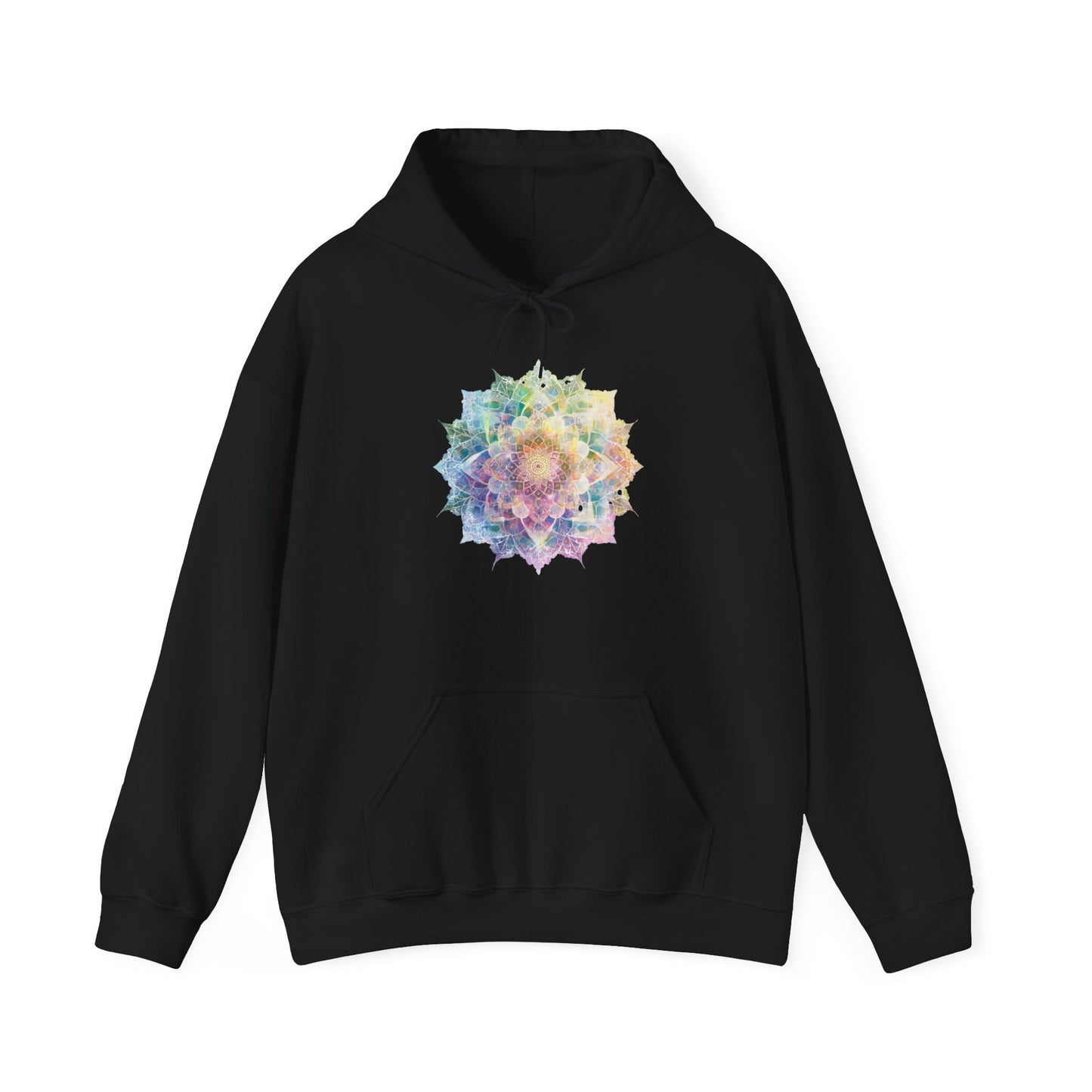 Women's Multicolor Pastel Mandala Pullover Hoodie