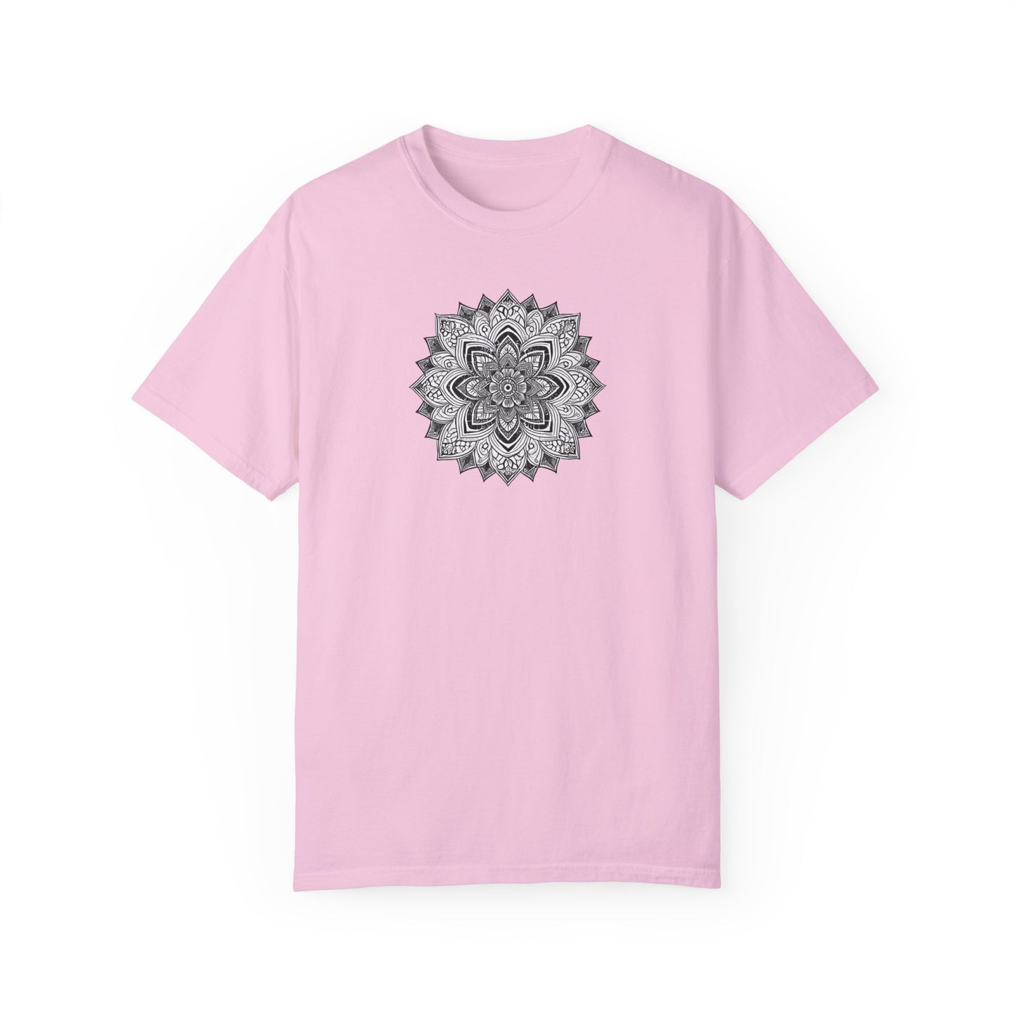 Women's Black and White Mandala Tee