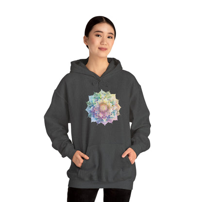 Women's Multicolor Pastel Mandala Pullover Hoodie