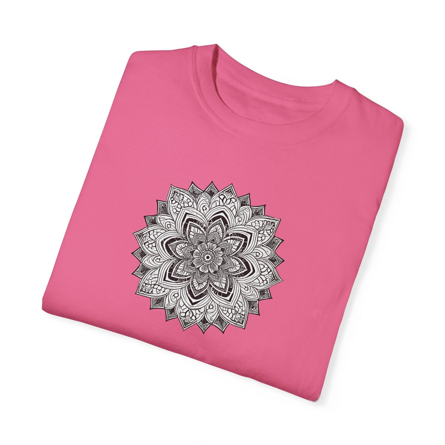 Women's Black and White Mandala Tee