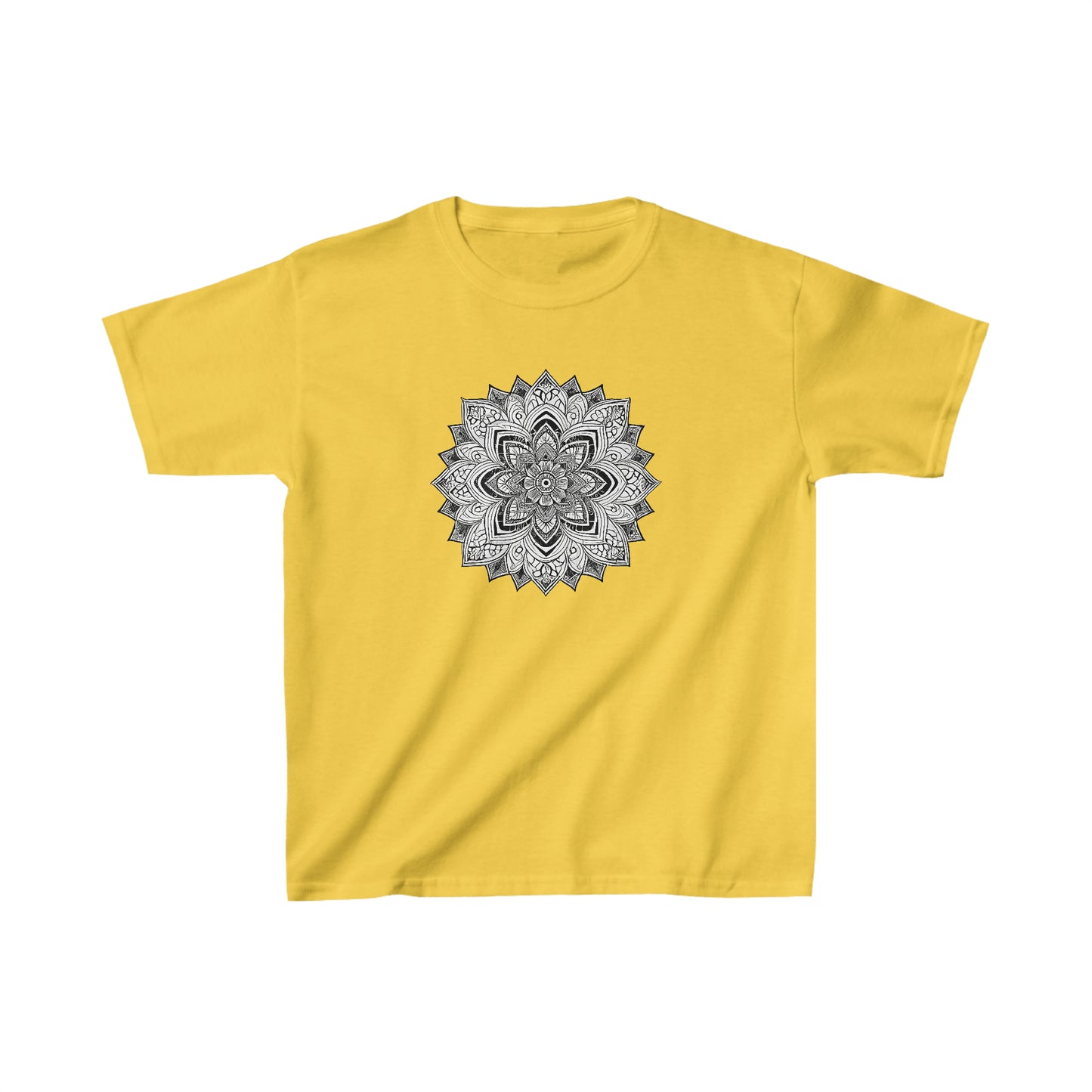 Kid's Black and White Mandala Tee