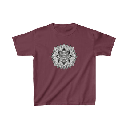 Kid's Black and White Mandala Tee