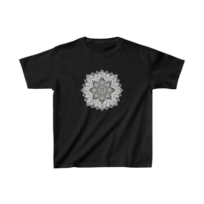 Kid's Black and White Mandala Tee