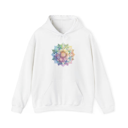 Women's Multicolor Pastel Mandala Pullover Hoodie