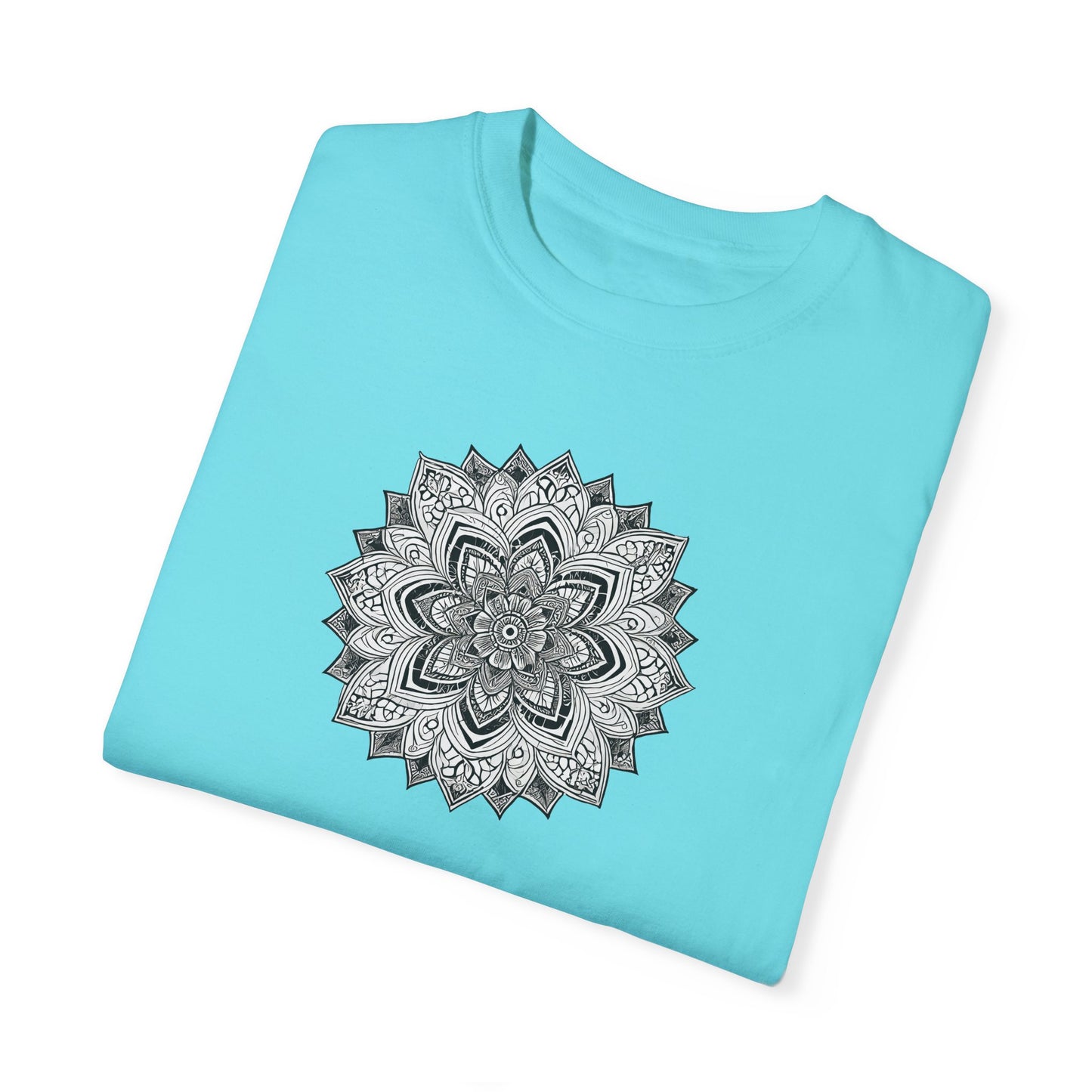 Women's Black and White Mandala Tee